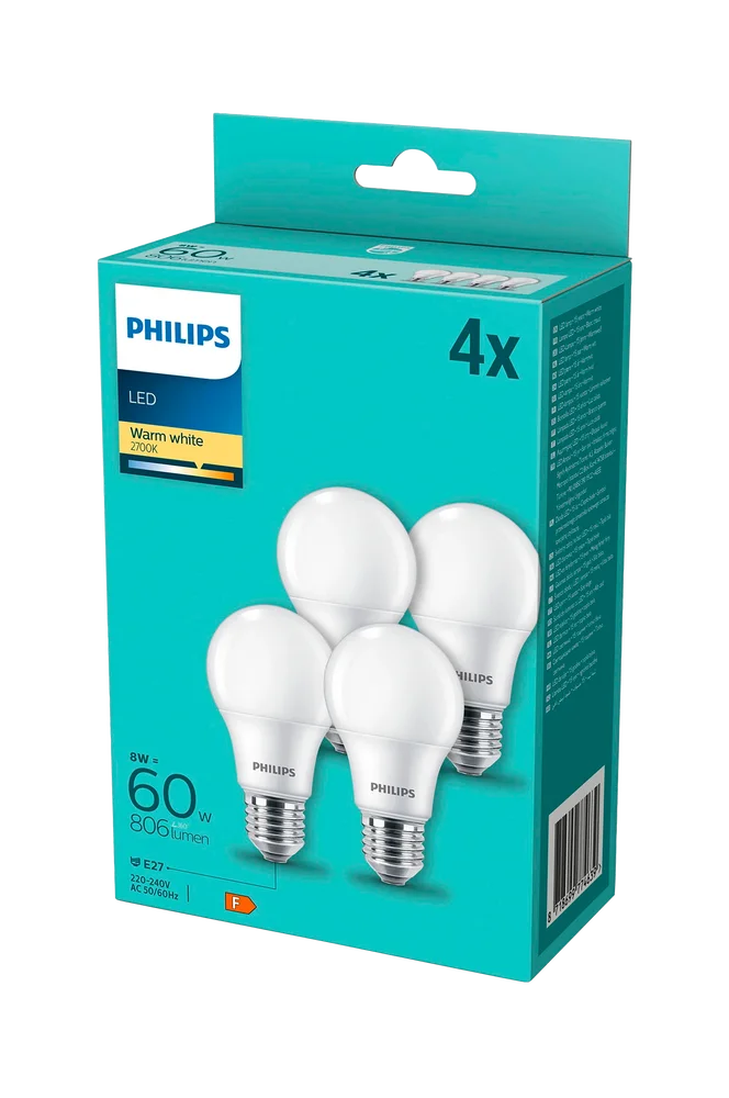 4-pk LED E27 Normal Frost 60 - Belysning | m v:8688459