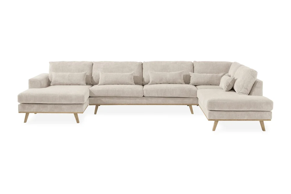 Copenhagen 5-seters Høyrevendt U-formet Sofa med Divan og Sjeselong i Manchester v:7930840 Copenhagen 5-seters Høyrevendt U-formet Sofa med Divan og Sjeselong i Manchester v:7930840