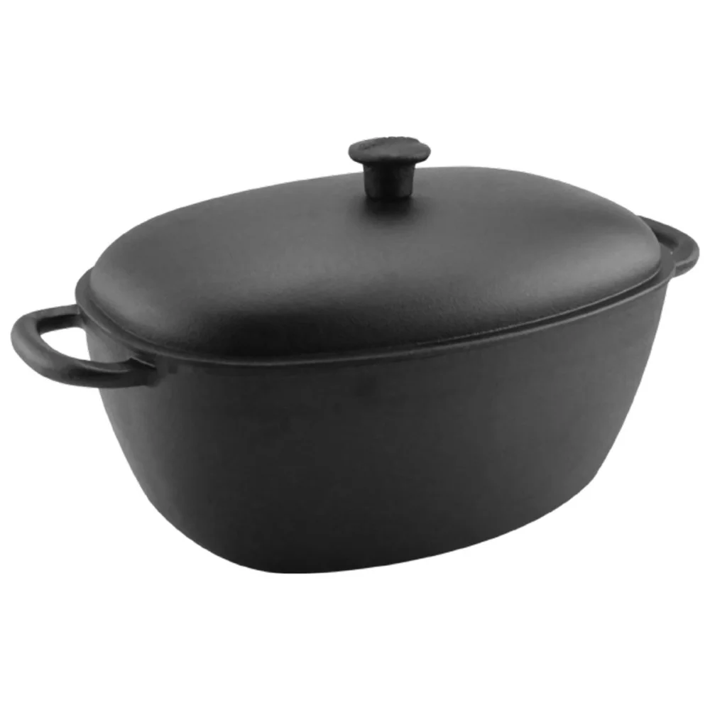 Oval Støpejernsgryte med Lokk, 6 L v:2529721 Oval Støpejernsgryte med Lokk, 6 L v:2529721