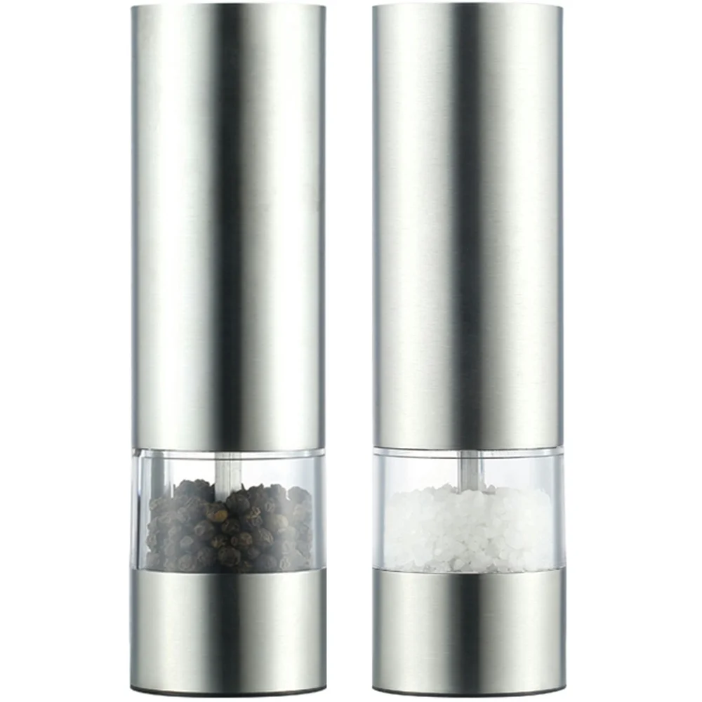 Salt And Pepper Set Stainless Steel v:6129801