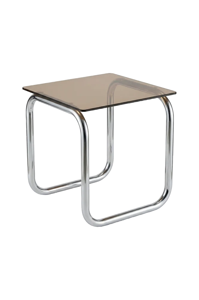 Lulu sidebord krom/glass høyde 45 cm – Brun m v:2536266