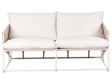 Hagesofa 2-seters PONTE Metall Lys beige v:9807438