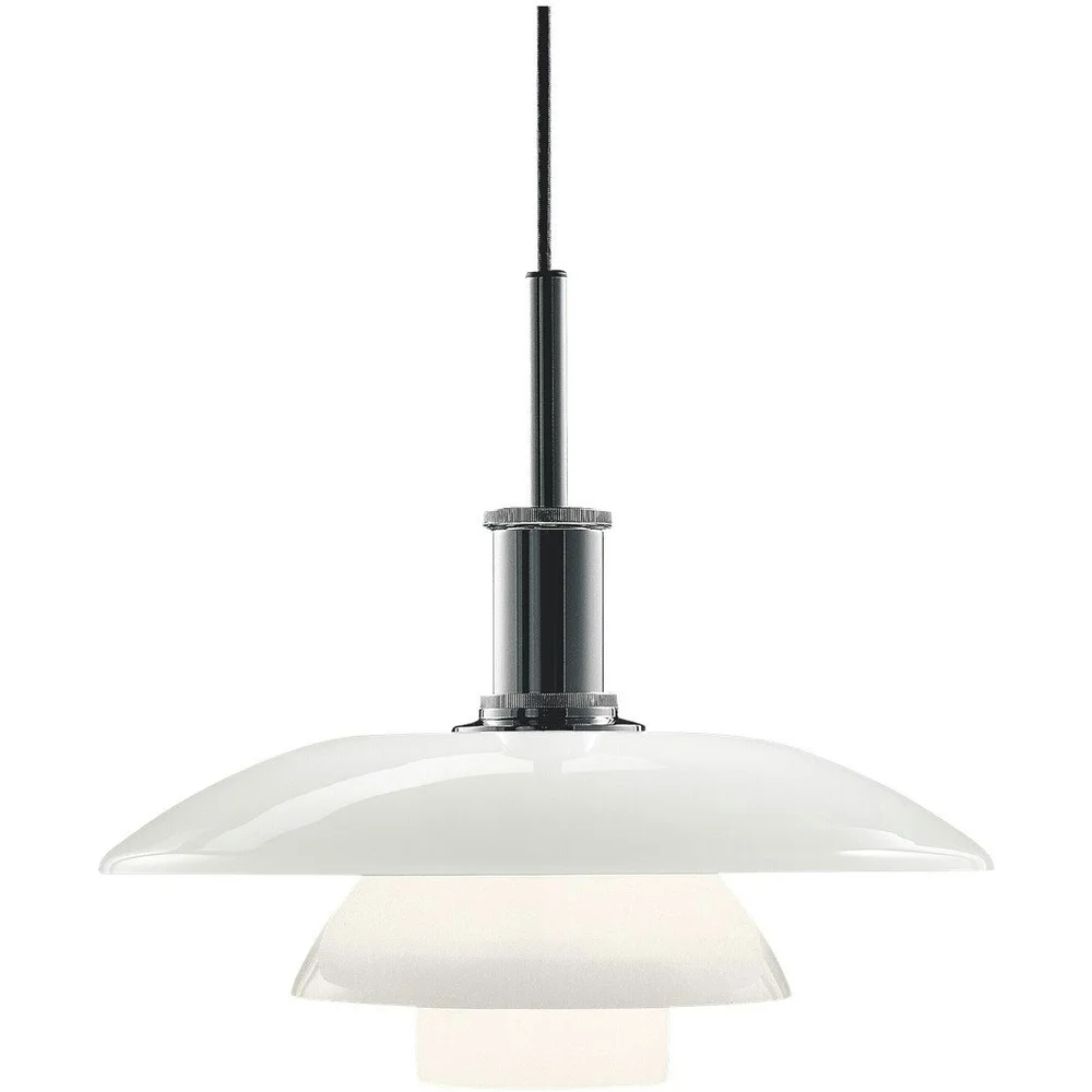 PH 4 1/2-4 Glass Pendel, forkrom høyglans/Opalhvit v:3378078 PH 4 1/2-4 Glass Pendel, forkrom høyglans/Opalhvit v:3378078
