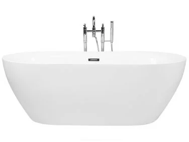 Frittstående badekar CARRERA 180 x 80 cm Hvit v:3028659
