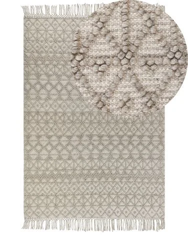 Teppe ALUCRA Beige 160 x 230 cm Ull v:4689056 Teppe ALUCRA Beige 160 x 230 cm Ull v:4689056