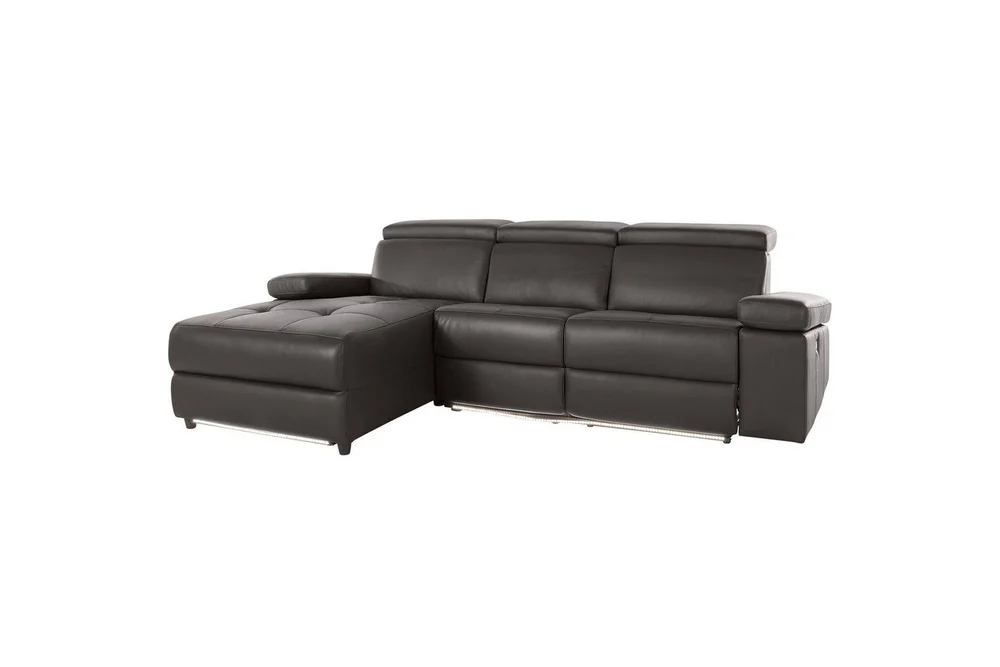 Hjørnesofa 3-seter Rayland Brun, PU, Venstre Elektrisk Recliner v:3498535 Hjørnesofa 3-seter Rayland Brun, PU, Venstre Elektrisk Recliner v:3498535
