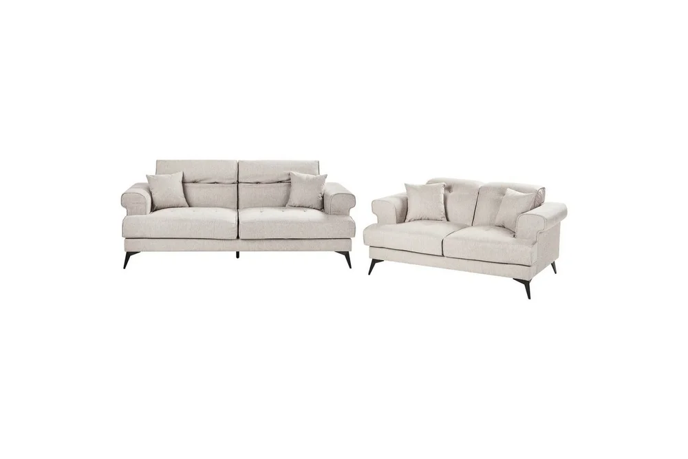 Soffgrupp Beliani Skive Beige Beige v:5013810