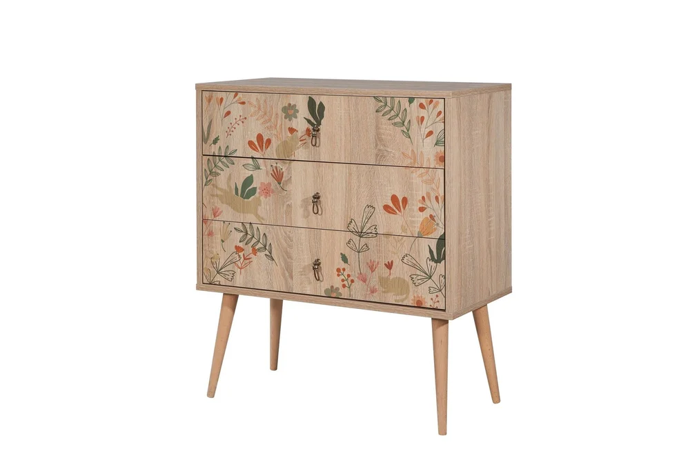 Bertoaria Kommode 80×89 cm Brun v:7080840