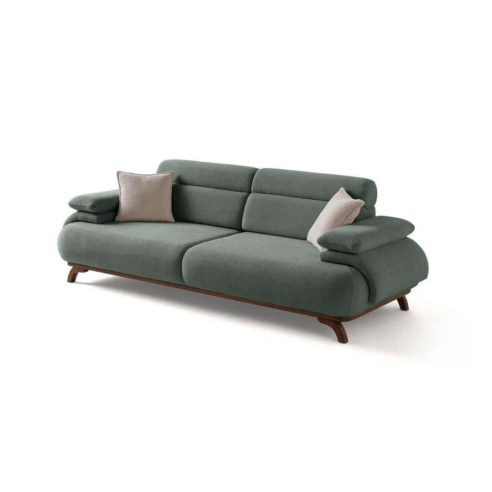 3-seters sofa Atelier Del Sofa Bonjo Walnut (246 x 81 x 97 cm) Grønn v:8400646 3-seters sofa Atelier Del Sofa Bonjo Walnut (246 x 81 x 97 cm) Grønn v:8400646