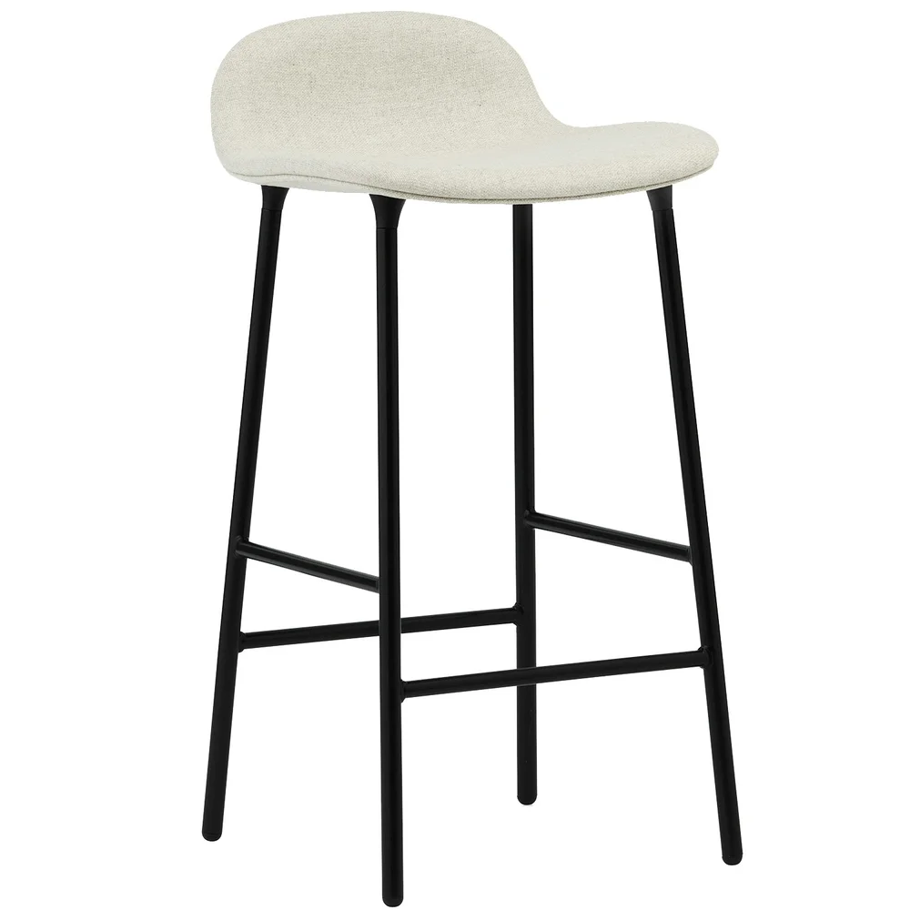 Form Barstol 65 cm, Hvit / Svart Stål v:2694887