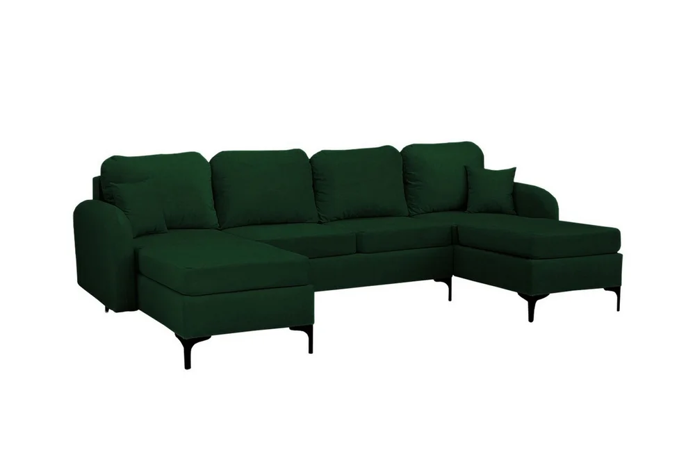 Knocklong 4-sits Hörnbäddsoffa Dark green v:8130125