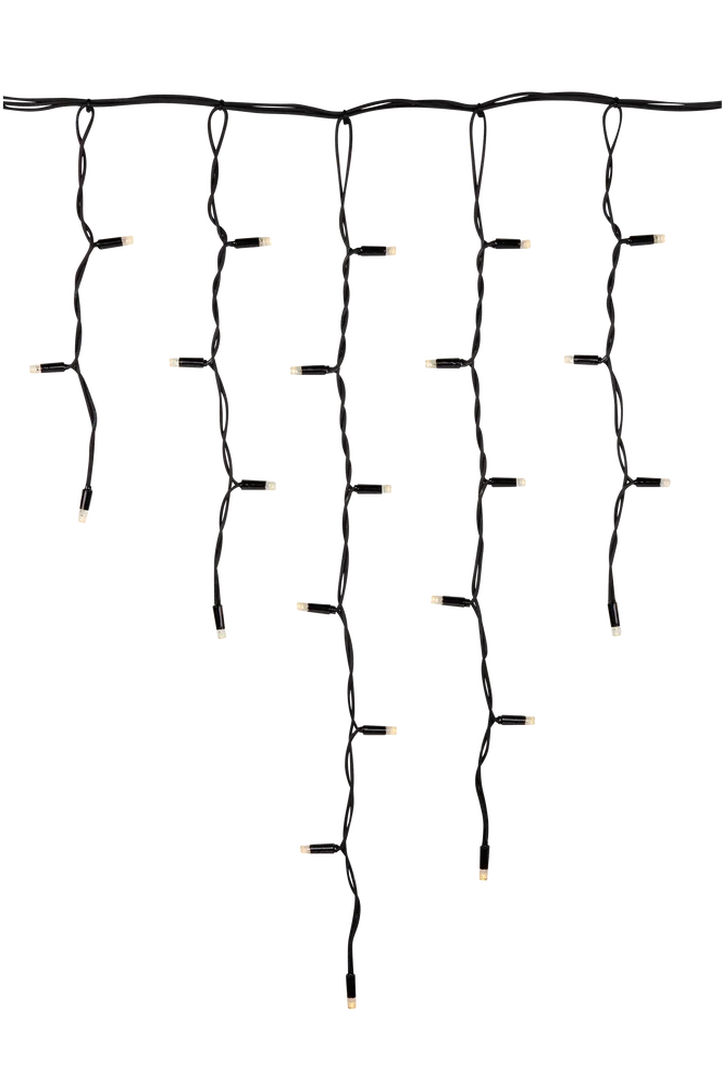 CHRISSLINE Istapp Varm Ekstra 2×0,6m – Svart – Belysning | m v:2103831 CHRISSLINE Istapp Varm Ekstra 2×0,6m – Svart – Belysning | m v:2103831