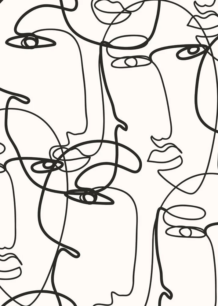 Poster Abstract Lines 4 – Beige – Dekor | m v:5832326