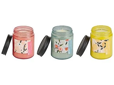 Sett med 3 duftlys FRUITY BLOOM Soyavoks Orientalske noter Urtenoter Blomsternoter v:5968862 Sett med 3 duftlys FRUITY BLOOM Soyavoks Orientalske noter Urtenoter Blomsternoter v:5968862