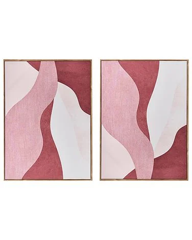 Sett med 2 lerreter GOWRAN Abstrakt motiv Rosa v:1489675 Sett med 2 lerreter GOWRAN Abstrakt motiv Rosa v:1489675