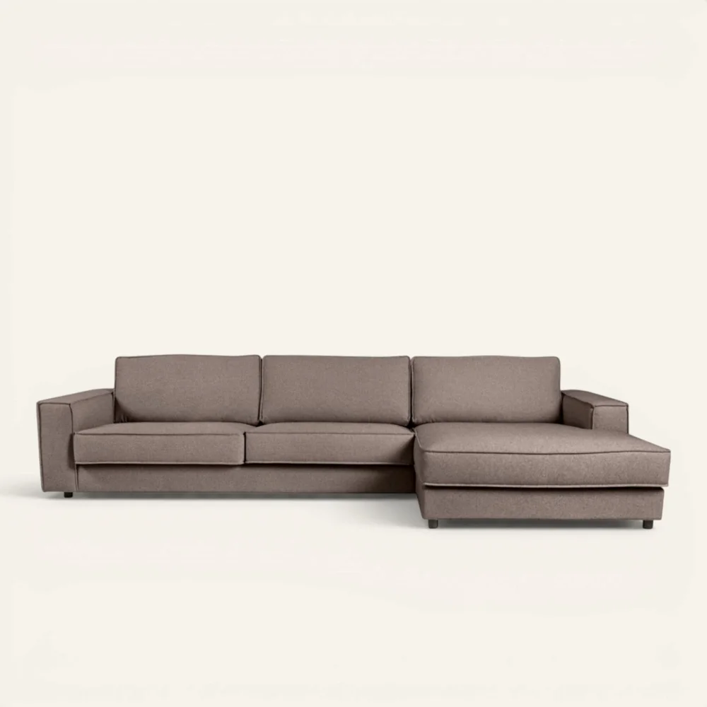 Sofa sjeselong høyre brun – 315x156x79 cm v:2774304 Sofa sjeselong høyre brun – 315x156x79 cm v:2774304