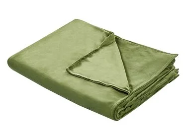 Dynetrekk RHEA 120 x 180 cm Polyester Mørkegrønn v:9088573