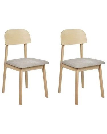 Sett med 2 spisestoler SCANDIA Heltre Gråbrun v:7870780