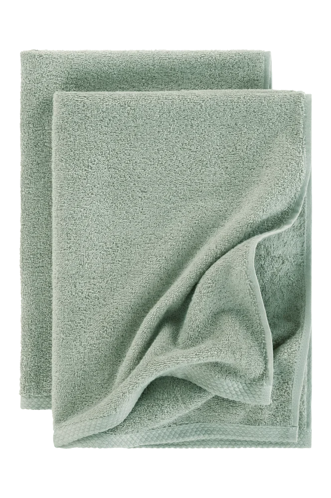 DARCY håndkle 2-pakke 50x70 cm - Grønn - Tekstiler | m v:6715768