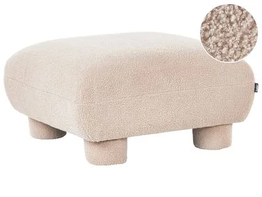 Fotskammel MJALBI Bouclé Beige v:7244808 Fotskammel MJALBI Bouclé Beige v:7244808