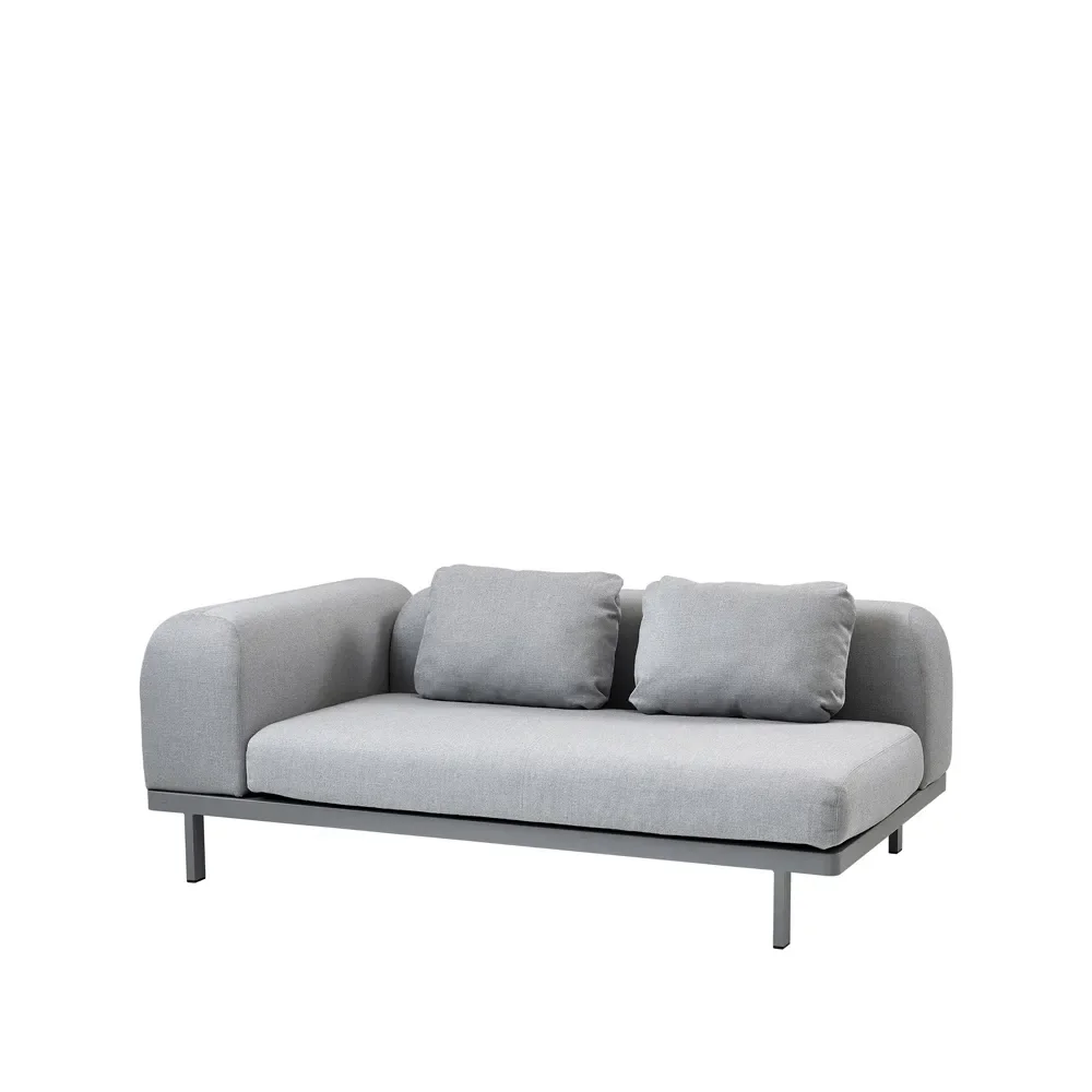 Space modulsofa 2-seter lysegrå v:7028098