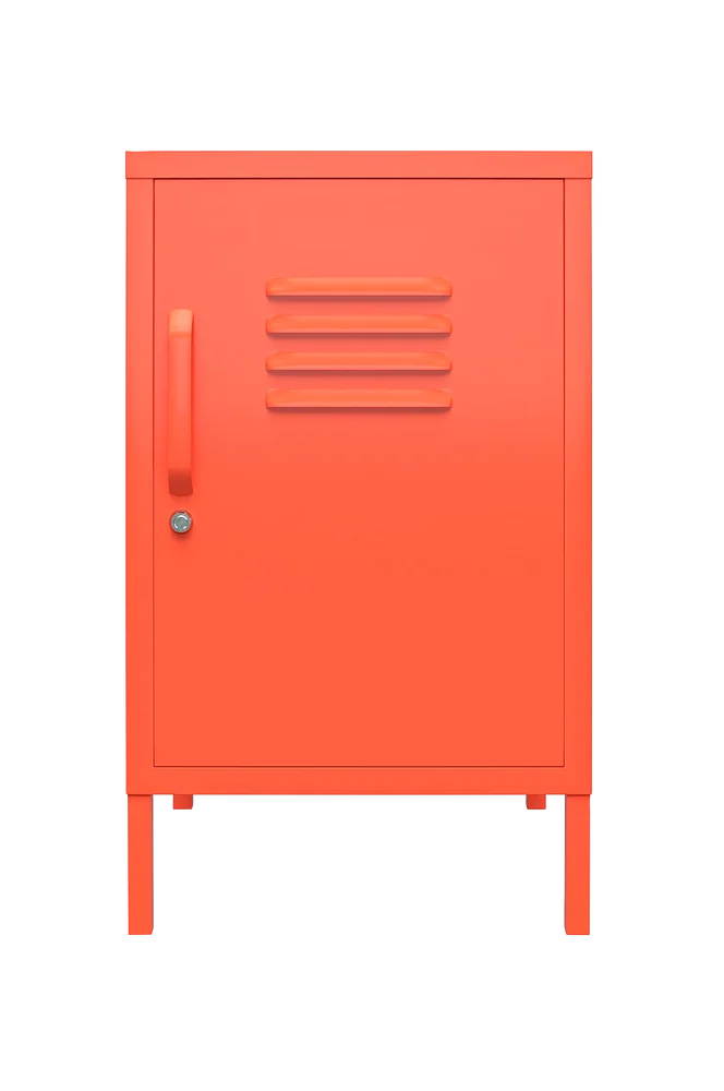 Sidebord Cache Metal Locker - Orange m v:9170489