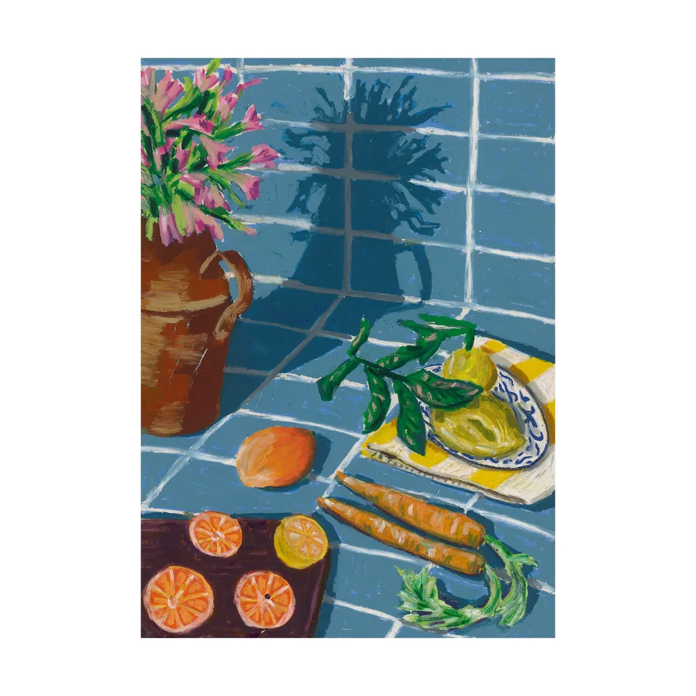 Composition in Blue poster v:3401423