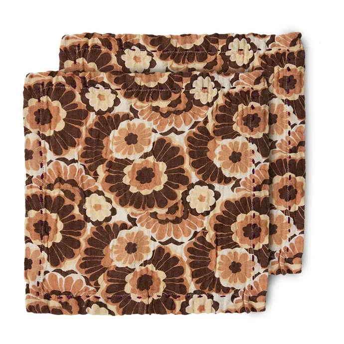 Floral bomullsserviett 30 x 30 cm 2-pakning v:8948878 Floral bomullsserviett 30 x 30 cm 2-pakning v:8948878