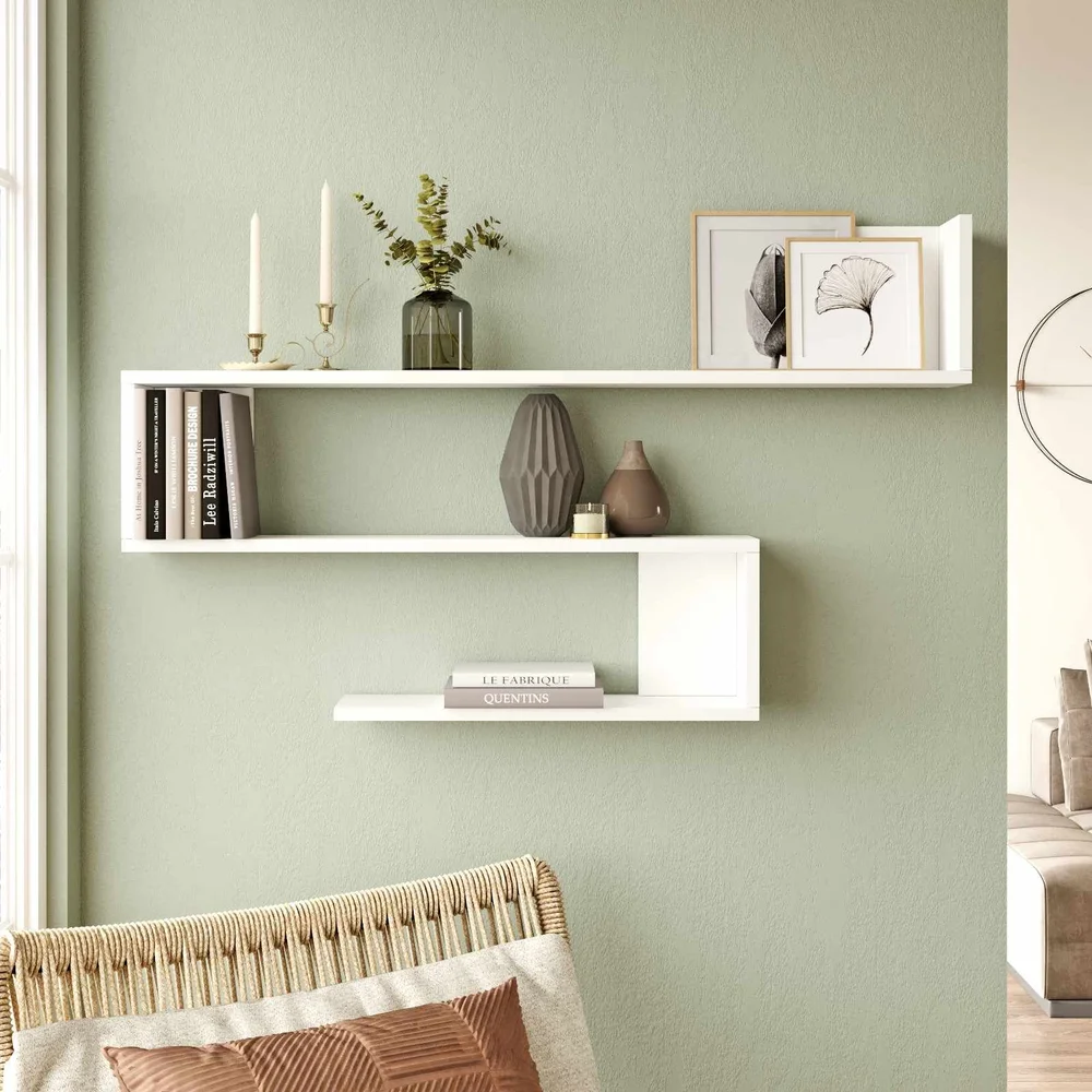 Vegghylle Skye Decor Nova Shelf (120 x 71,4 x 14,5 cm) Hvit v:2670565 Vegghylle Skye Decor Nova Shelf (120 x 71,4 x 14,5 cm) Hvit v:2670565