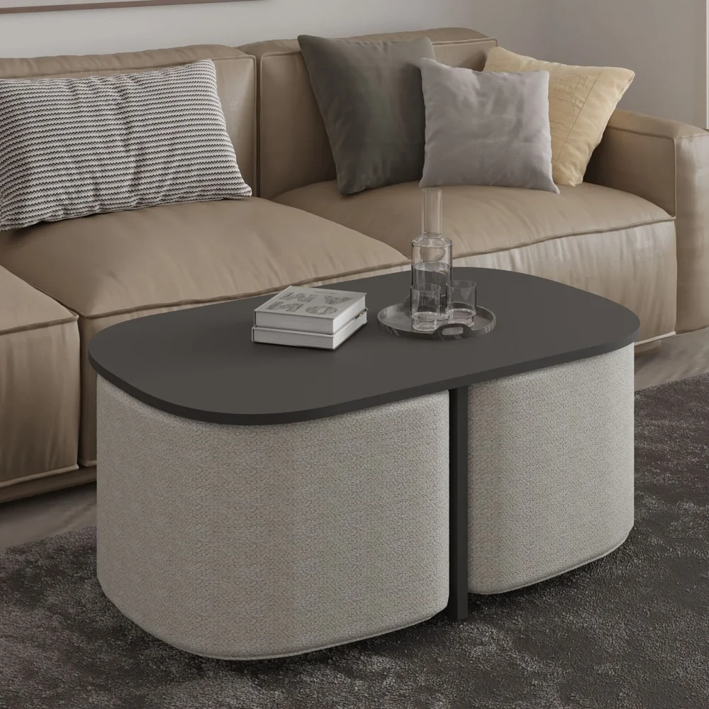 Hu Sofabordsett 90x42,9x45 cm v:5336843