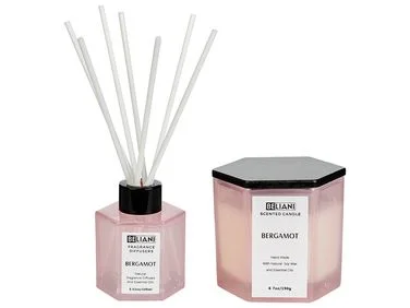 Duftlys med duftpinner CLASSY TINT Soyavoks Fruktige noter v:7179168