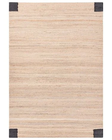 Teppe AMRAVATI Svart/beige 160 x 230 cm Jute v:3445263