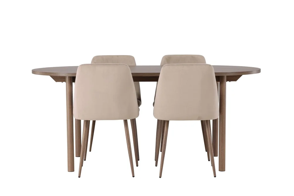 Andy Spisegruppe 180 cm Oval med 4 Night Stoler v:4405953 Andy Spisegruppe 180 cm Oval med 4 Night Stoler v:4405953