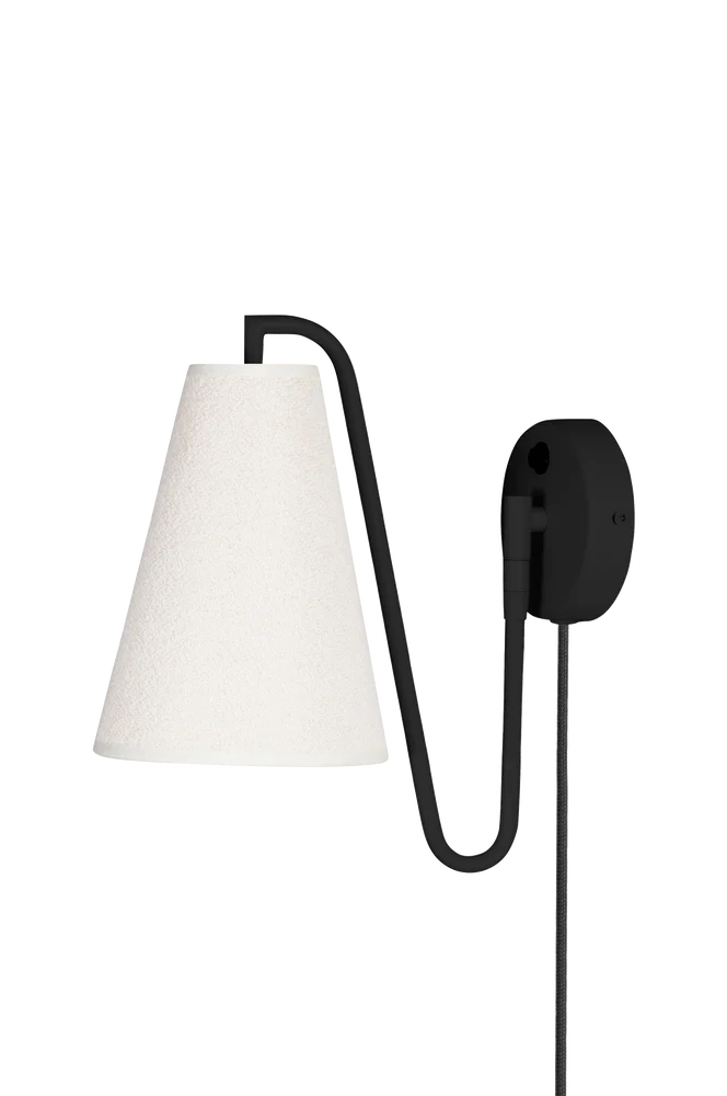 Vegglampe Lou Bouclé - Hvit - Belysning | m v:6552479