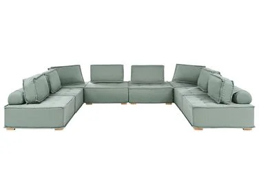 U-formet modulsofa 8-seters TIBRO Lysegrønn v:795006