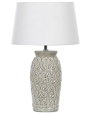 Bordlampe KHOPER Keramikk Grå v:8785134 Bordlampe KHOPER Keramikk Grå v:8785134