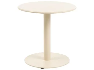 Sofabord til hagen VITTUONE 50 cm 50 cm Metall Beige v:2096176