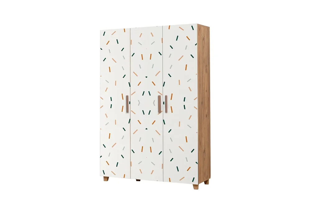 Leva Garderobe 120×189 cm Brun/Hvit v:3425593