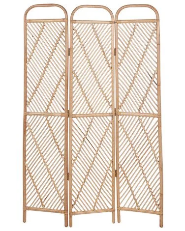Romdeler med 3 paneler COSENZA 106 cm 180 cm Lysebrun v:2051263