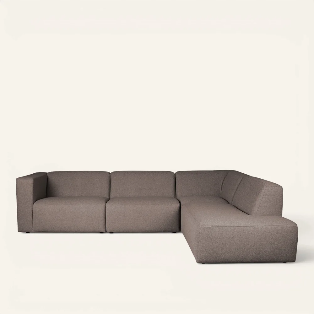 Modulsofa 4 deler åpen ende høyre brun – 293x227x73 cm v:9344452 Modulsofa 4 deler åpen ende høyre brun – 293x227x73 cm v:9344452