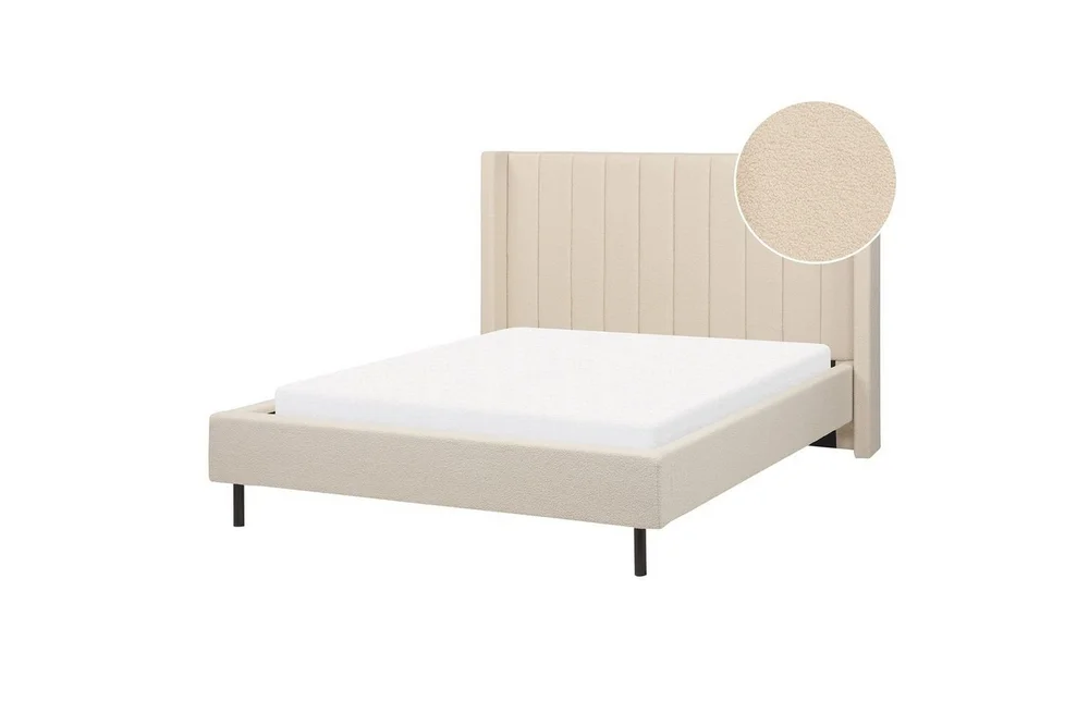 Dubbelsäng Beliani Villette med lamellram 140×200 cm 140×200 v:7577278 Dubbelsäng Beliani Villette med lamellram 140×200 cm 140×200 v:7577278