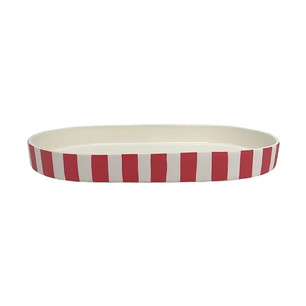 Toppu oval dekorasjonsbrikke v:4030720