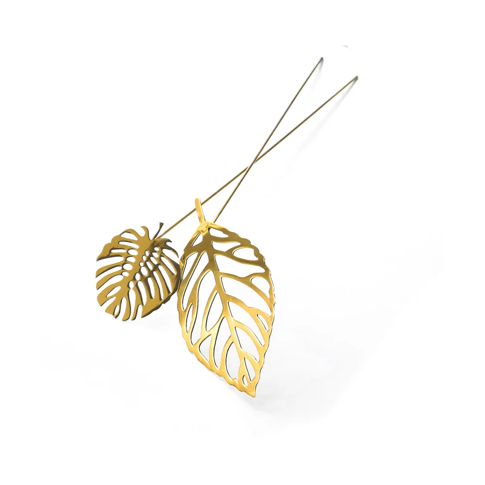 Brass Leaves dekorasjon 2-pk v:7570420 Brass Leaves dekorasjon 2-pk v:7570420