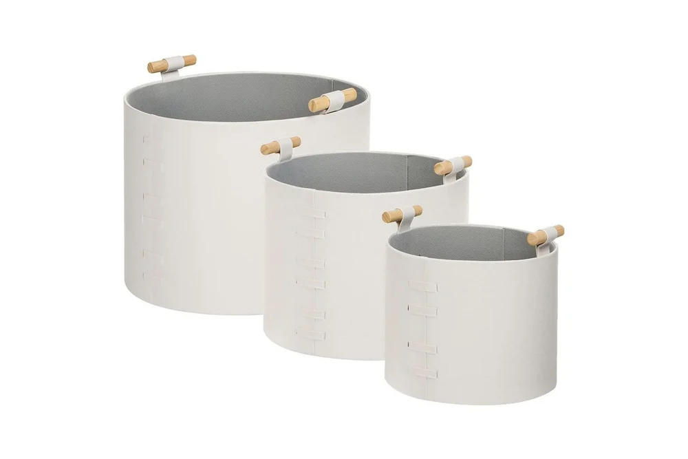 Kurv Aram sett med 3 Hvit v:2159716 Kurv Aram sett med 3 Hvit v:2159716