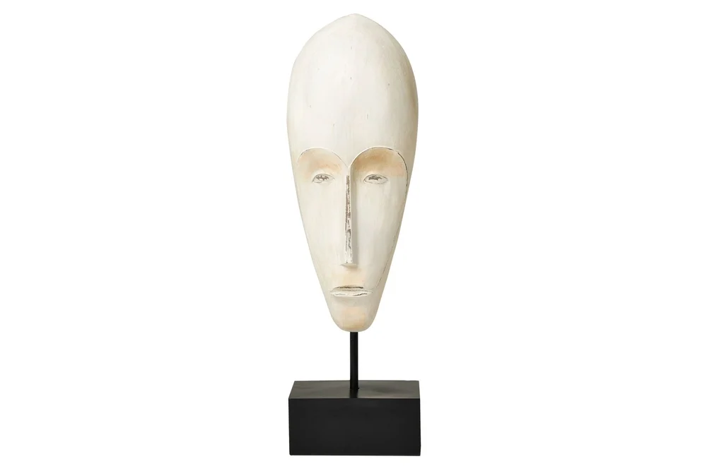 Aldourie Dekoration Mask med Metallfot v:1357449 Aldourie Dekoration Mask med Metallfot v:1357449