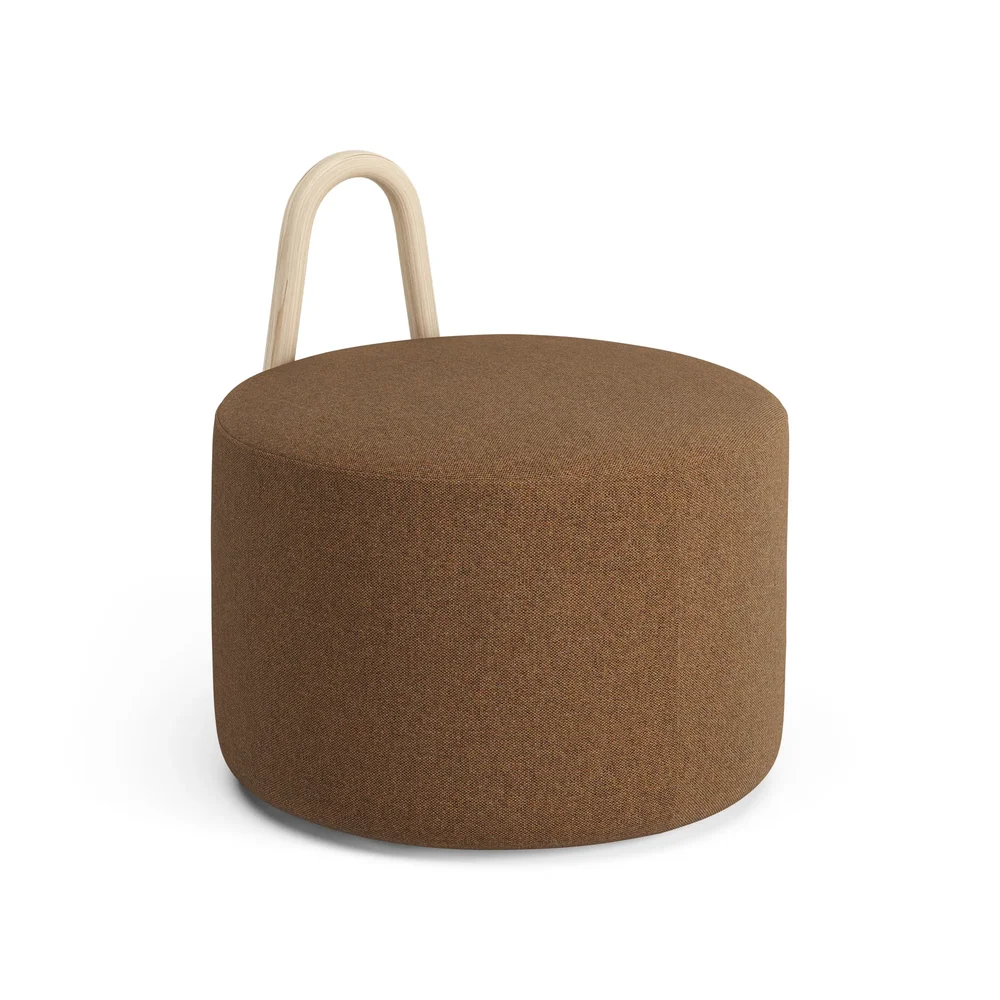 Amstelle puff medium med hjul naturlakkert ask v:4125238