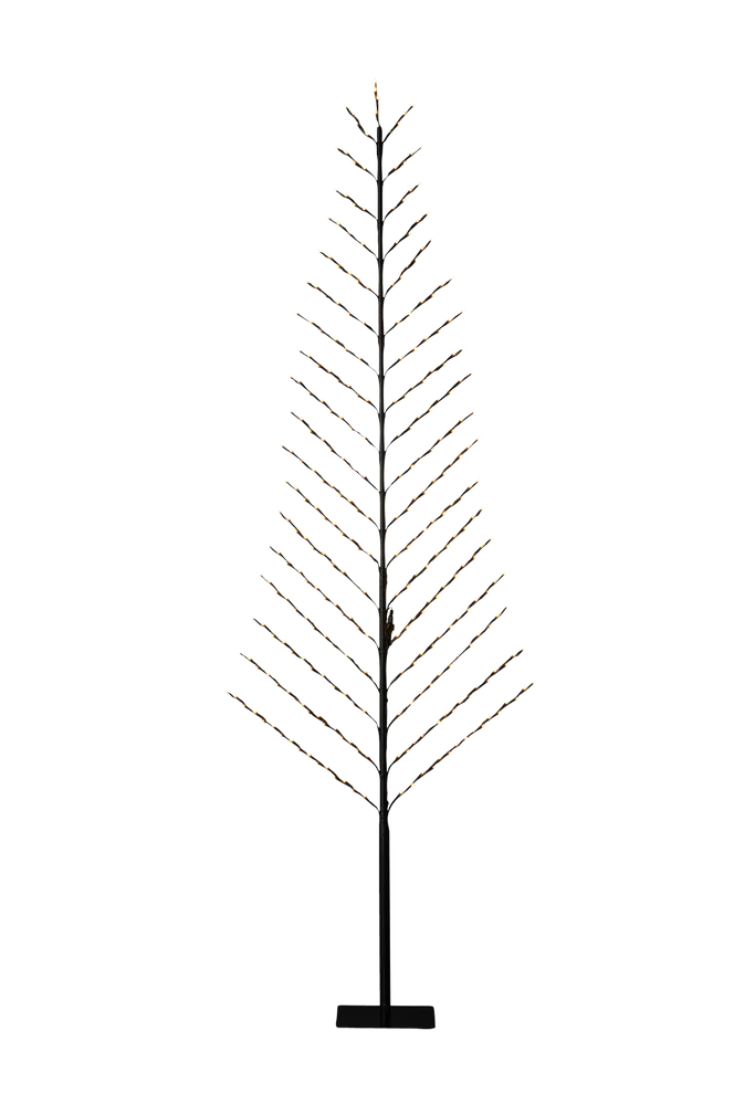 2-D svart tre, 240 cm, LED – Svart – Belysning | m v:3201574
