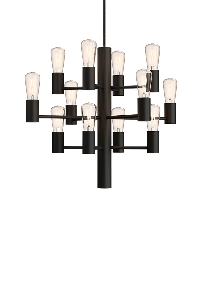 Lysekrone Manola Mini 12 - Svart - Belysning | m v:3652509