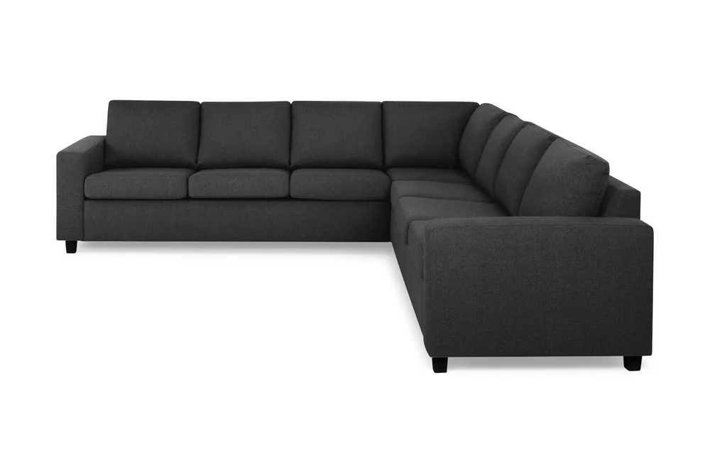 Crazy 6-seters Vendbar L-formet X-Large Hjørnesofa i Stoff v:4617015