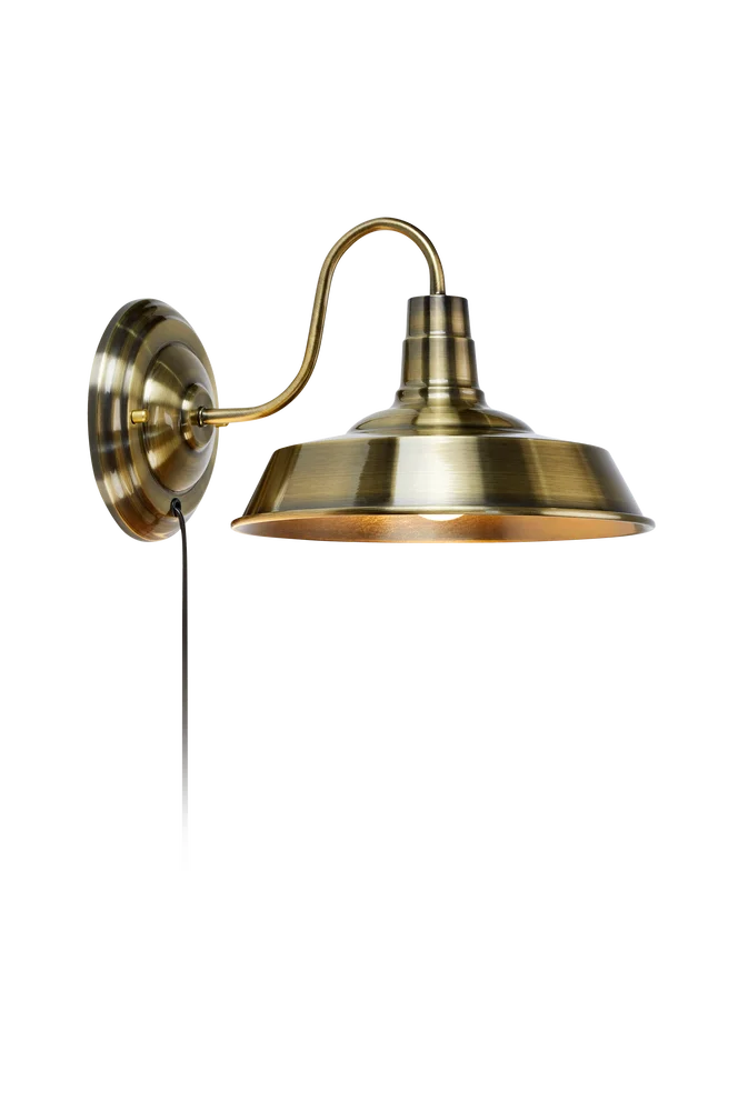 Vegglampe GRIMSBY 1L - Messing - Belysning | m v:9700155